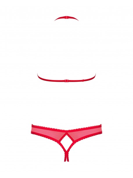 870-SEC-3 Ensemble ouvert 2 pcs - Rouge