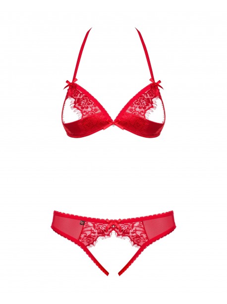 870-SEC-3 Ensemble ouvert 2 pcs - Rouge