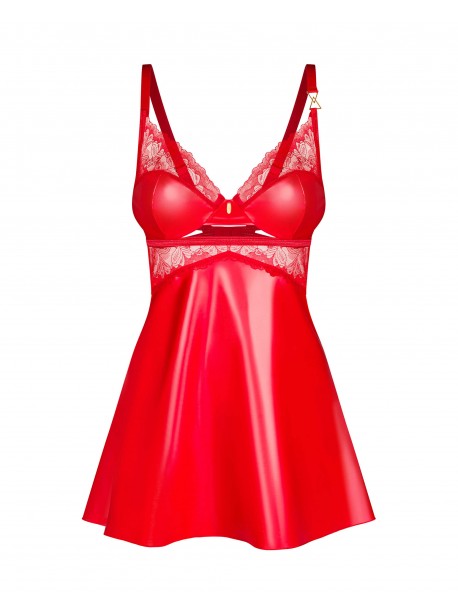 Aliosa nuisette et string - Rouges
