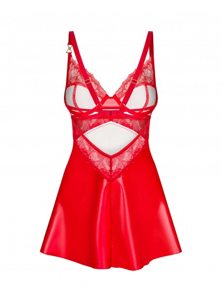 Aliosa nuisette et string - Rouges