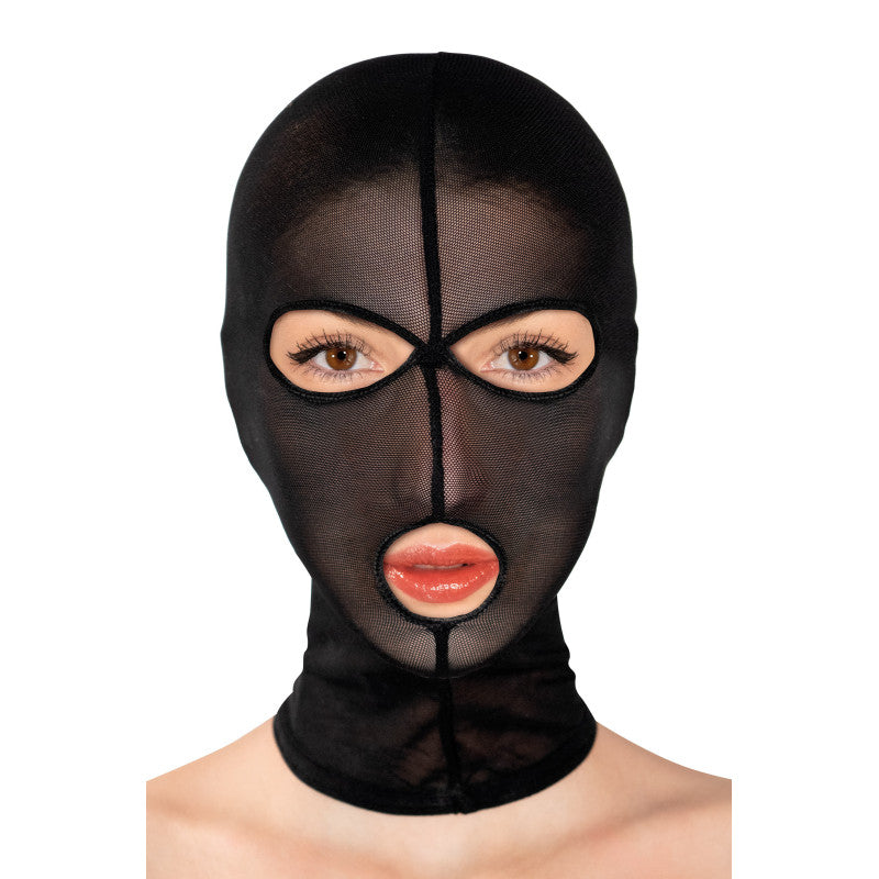 Cagoule fétichiste en fine résille Fetish Tentation