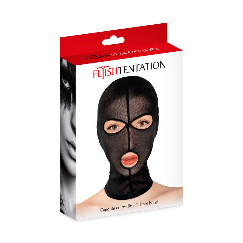 Cagoule fétichiste en fine résille Fetish Tentation