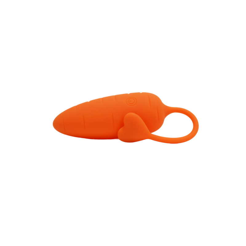 CARROT, Un Œuf vibrant avec télécommande, couleur et forme Carotte en silicone médical