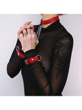 Agrandir l'image Collier + menottes Rouge