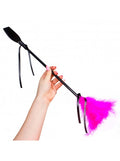 Cravache avec plumeau secret play - Rose