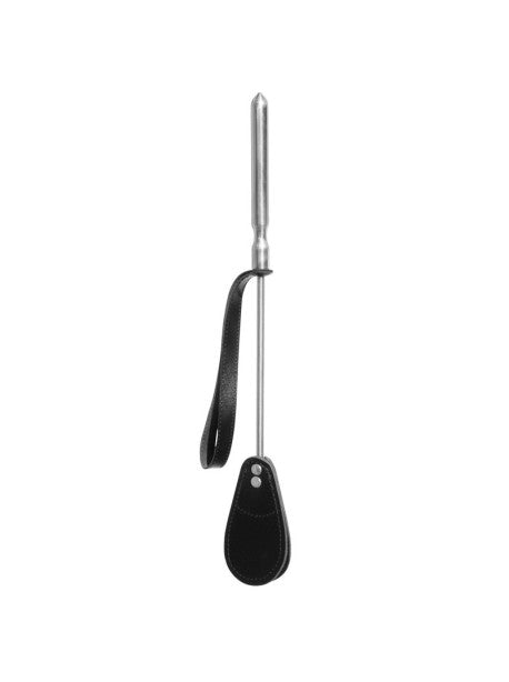 Cravache Métal Courte mèche Large Noir