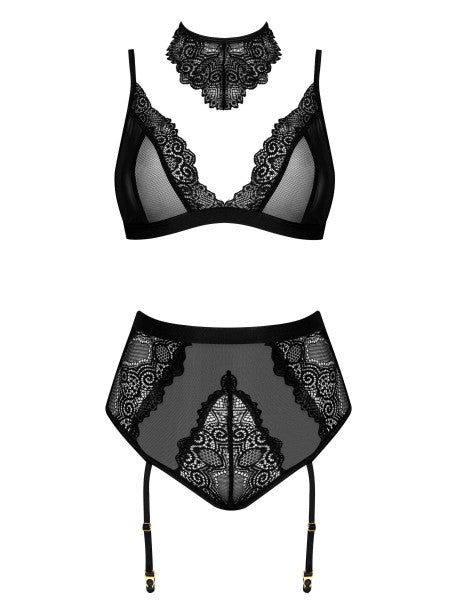Cristalyn ensemble lingerie - Noir
