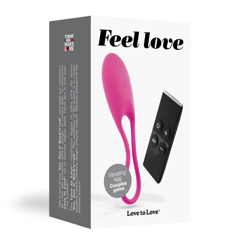 Oeuf vibrant Feel Love - Rose
