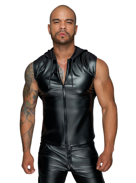 H062 Chemise à capuche avec fermeture éclair à double sens