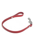 Laisse courte cuir Rouge