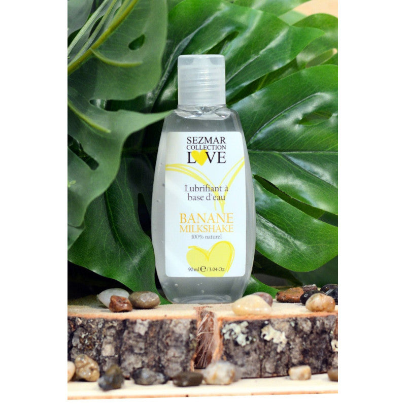 Lubrifiant à base d'eau 100% naturel Banane Milkshake 90 ml