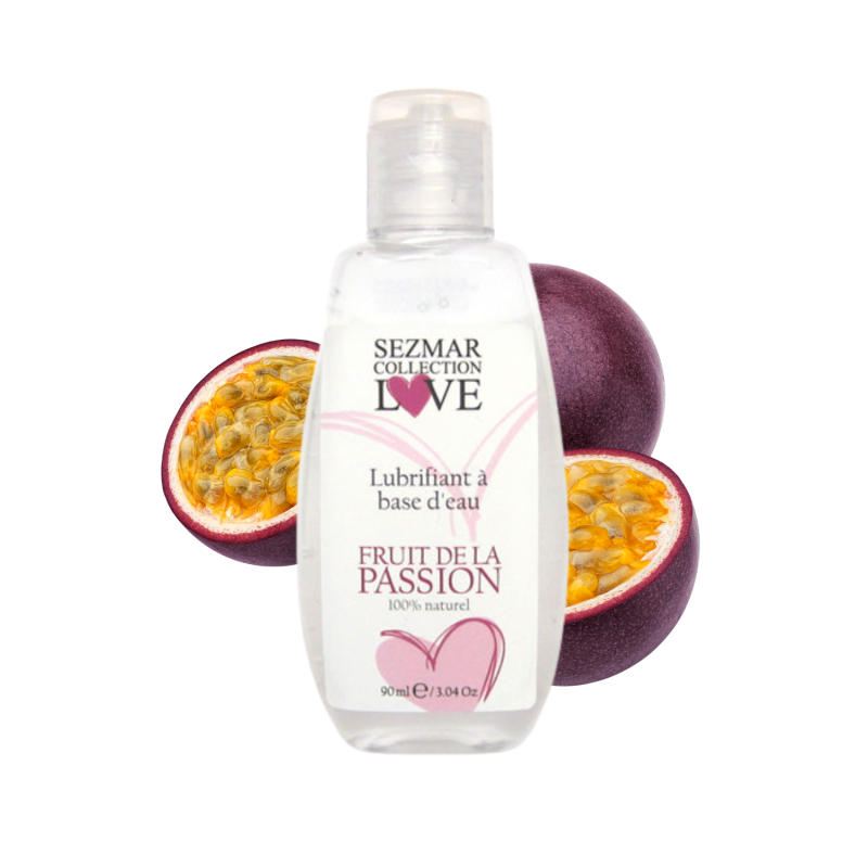 Lubrifiant à base d'eau 100% naturel Fruit de la passion 90ml