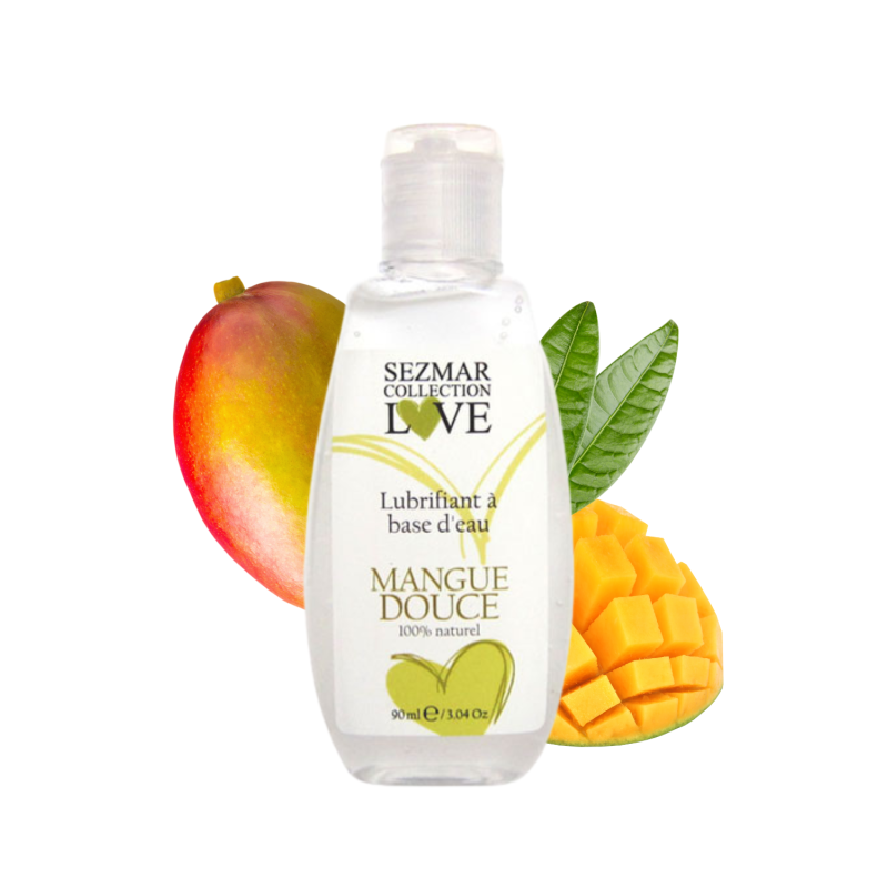 Lubrifiant à base d'eau 100% naturel Mangue Douce 90 ml