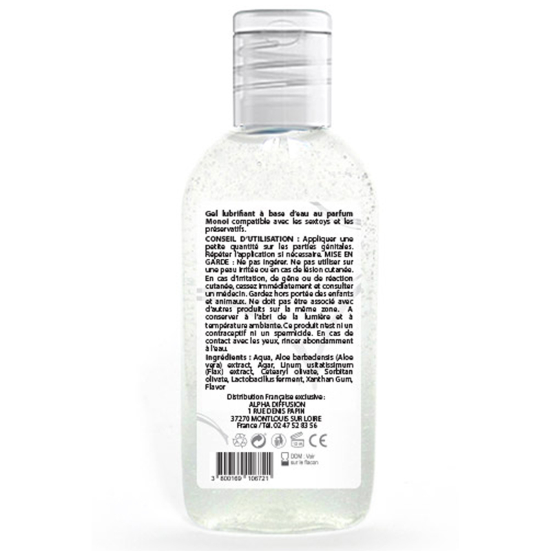 Lubrifiant à base d'eau 100% naturel Monoï 90 ml