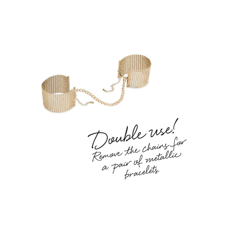 Désir Métallique - Menottes Bracelets - Or BIJOUX INDISCRETS