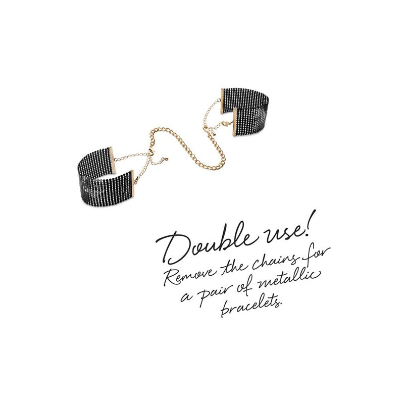 Désir Métallique - Menottes Bracelets - Noir