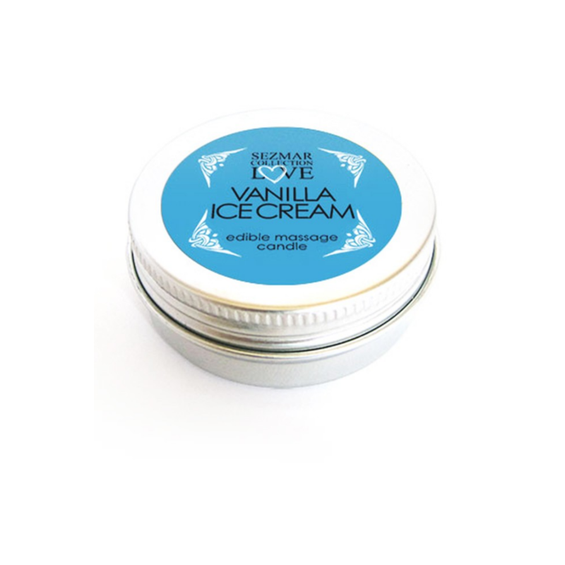 Mini Bougie de massage glace vanille 30ml 100% naturell