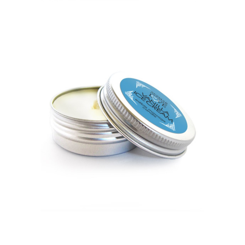 Mini Bougie de massage glace vanille 30ml 100% naturell