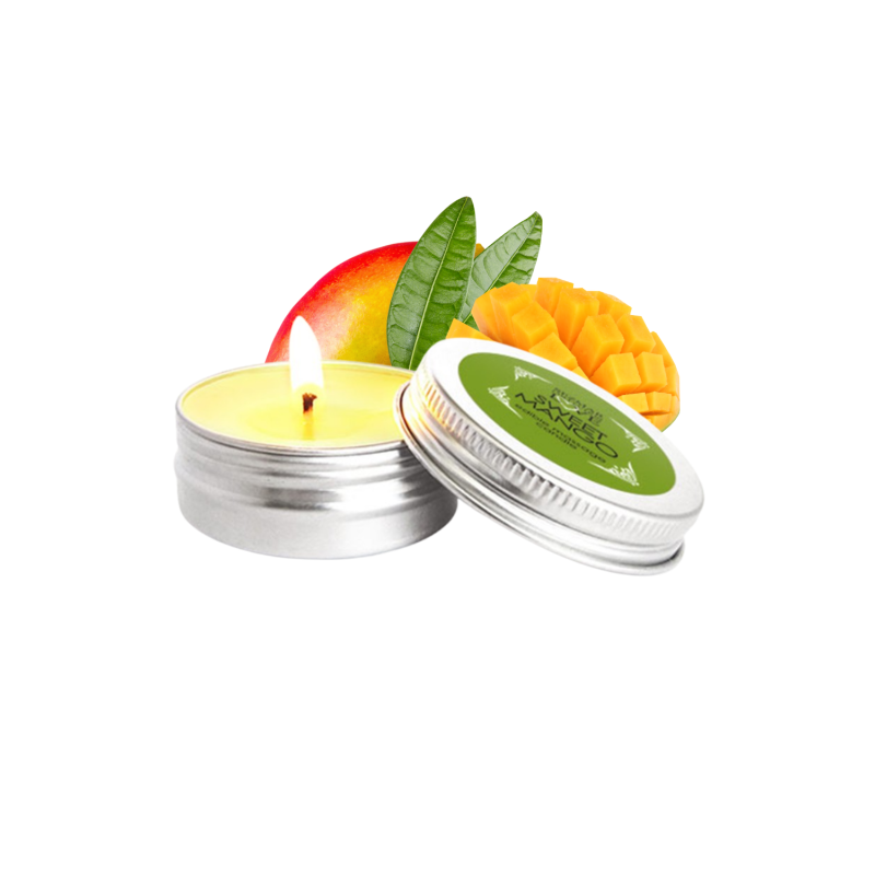 Mini Bougie de massage Mangue 30ml 100% naturelle