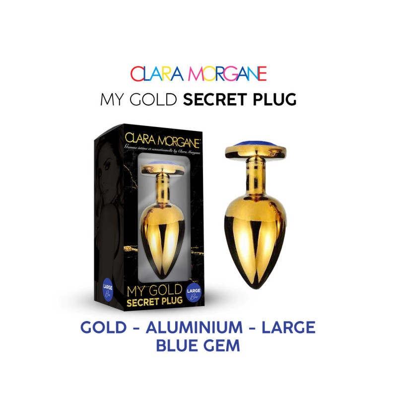 My Gold Secret Plug - Bleu LARGE