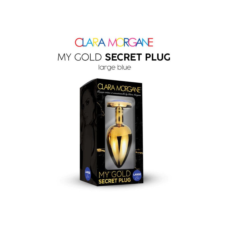 My Gold Secret Plug - Bleu MEDIUM
