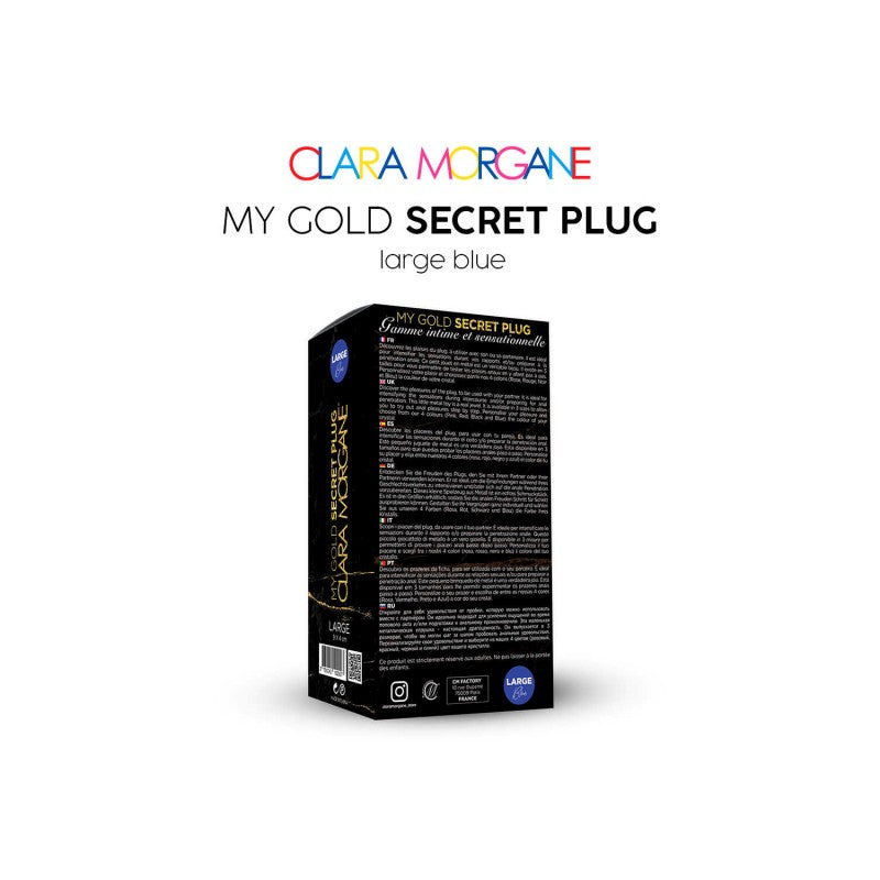 My Gold Secret Plug - Bleu MEDIUM