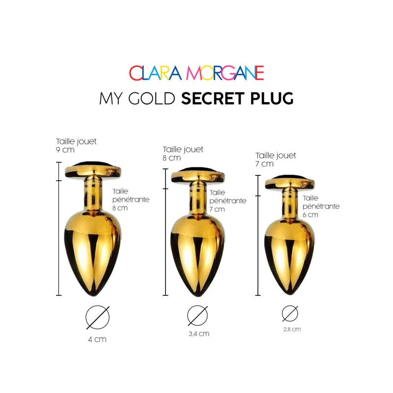 My Gold Secret Plug - Noir LARGE