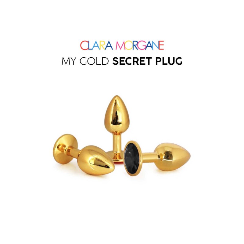 My Gold Secret Plug - Noir MEDIUM