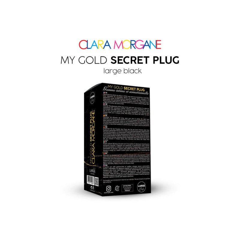 My Gold Secret Plug - Noir LARGE