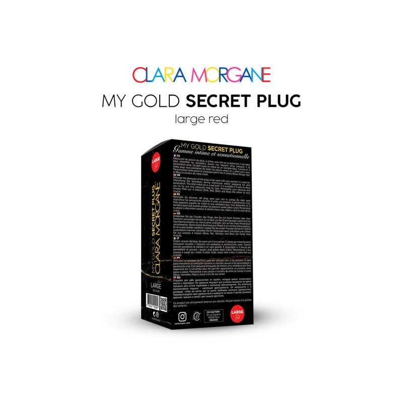 My Gold Secret Plug - Rouge LARGE