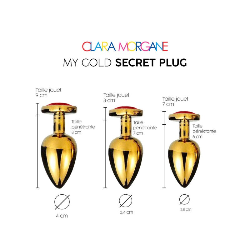 My Gold Secret Plug - Rouge SMALL