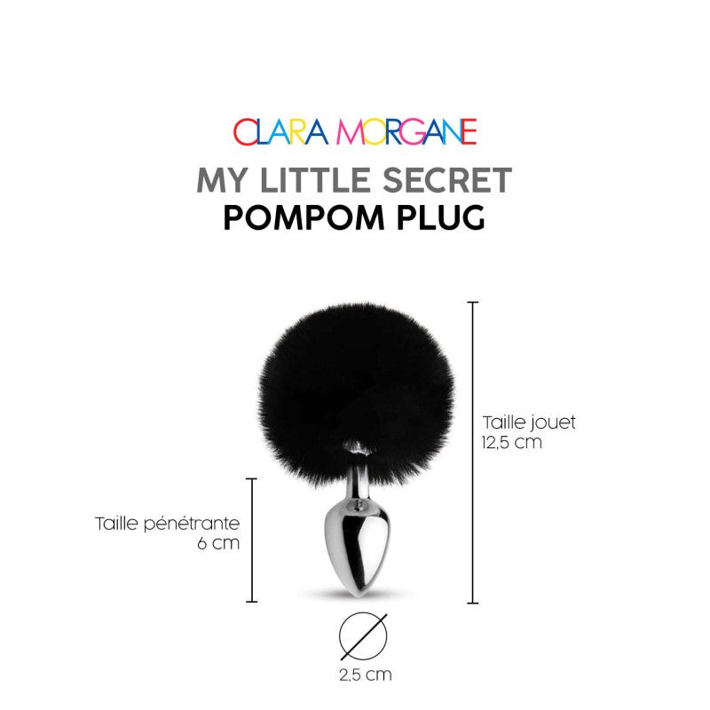 My little secret pompom plug - noir
