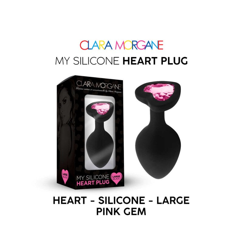 My Silicone Heart Plug - Gem rose SMALL