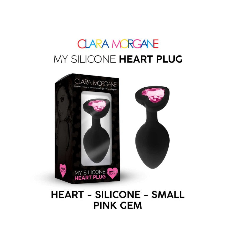 My Silicone Heart Plug - Gem rose SMALL