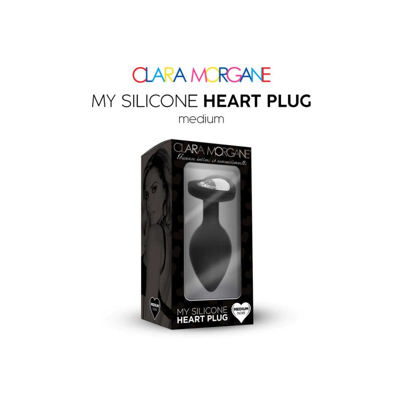My Silicone Heart Plug - Noir LARGE