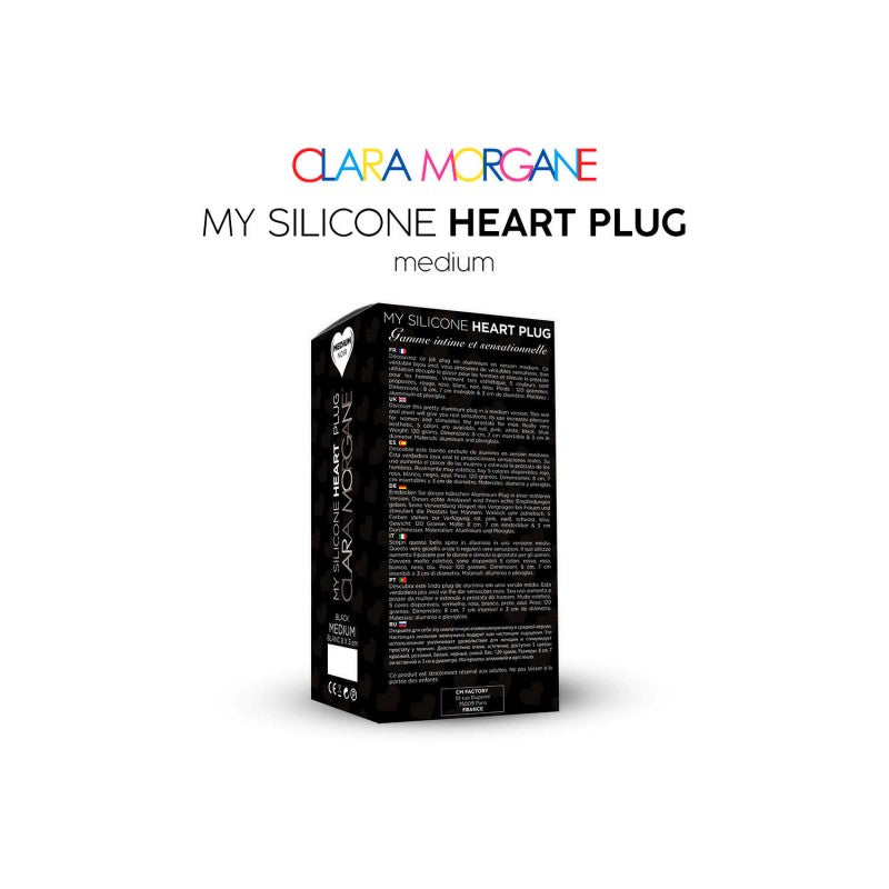 My Silicone Heart Plug - Noir LARGE