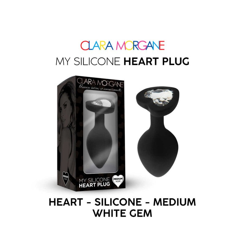 My Silicone Heart Plug - Noir LARGE