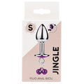 Plug bijou aluminium violet avec clochettes Taille S JINGLE